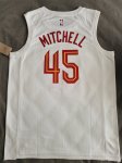 Maillot de Basket #45 Mitchell Cleveland Cavaliers 22-23 Blanc